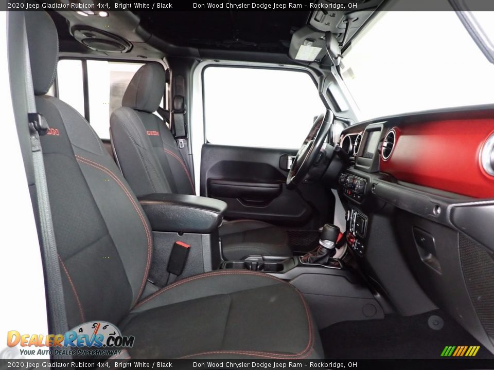 2020 Jeep Gladiator Rubicon 4x4 Bright White / Black Photo #24