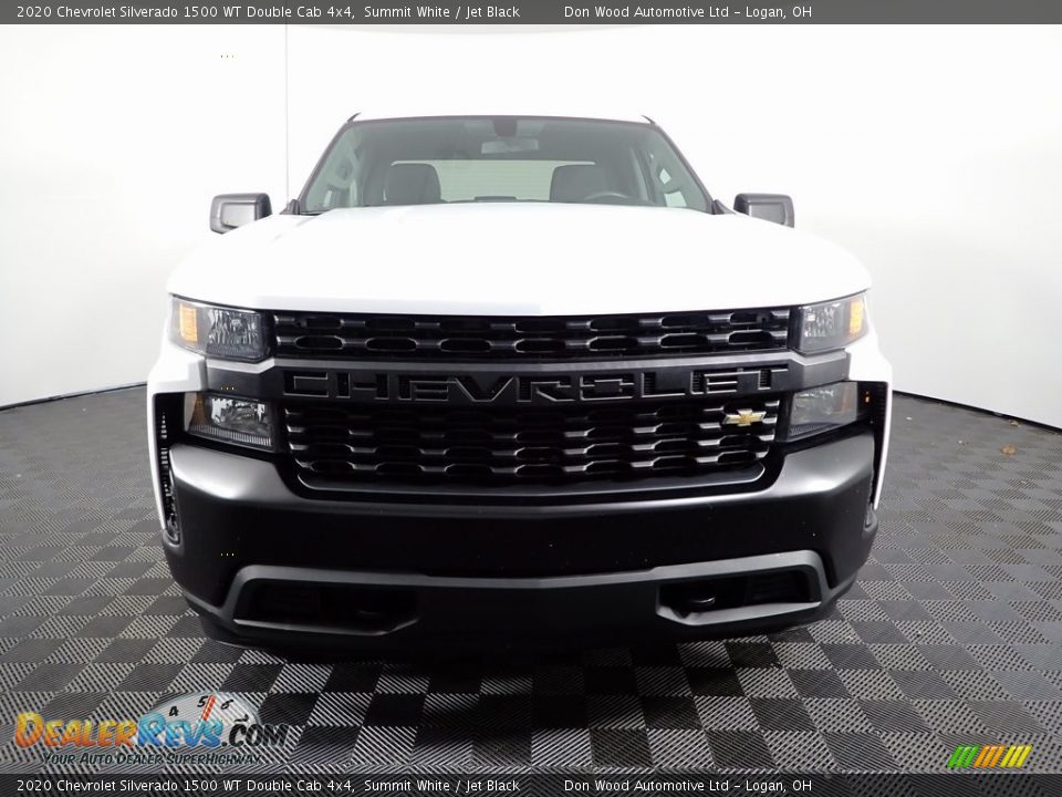 2020 Chevrolet Silverado 1500 WT Double Cab 4x4 Summit White / Jet Black Photo #4