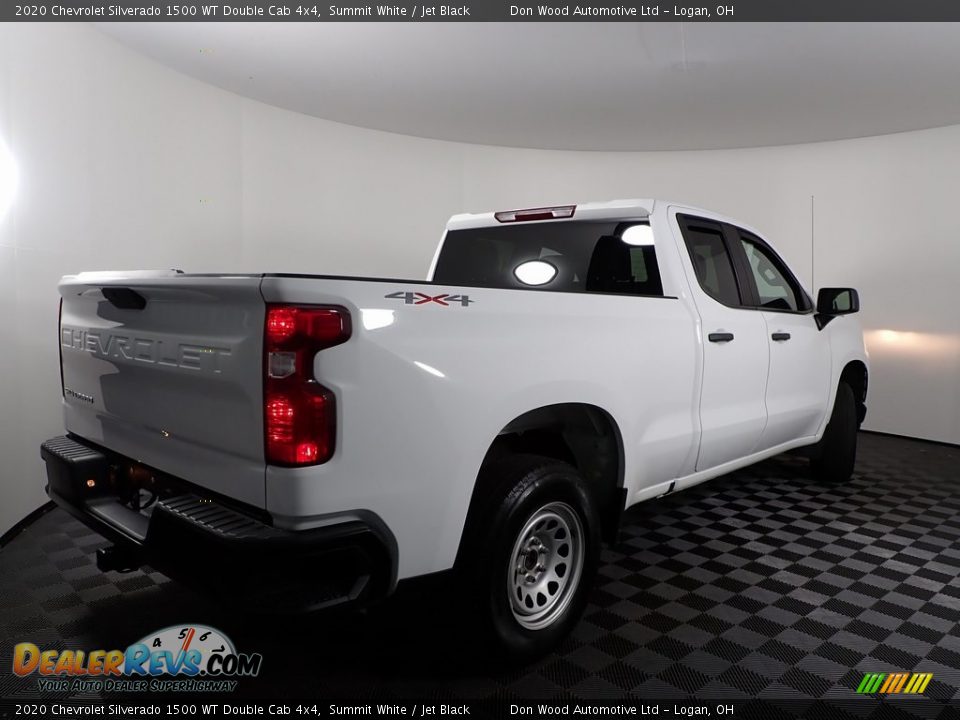 2020 Chevrolet Silverado 1500 WT Double Cab 4x4 Summit White / Jet Black Photo #9