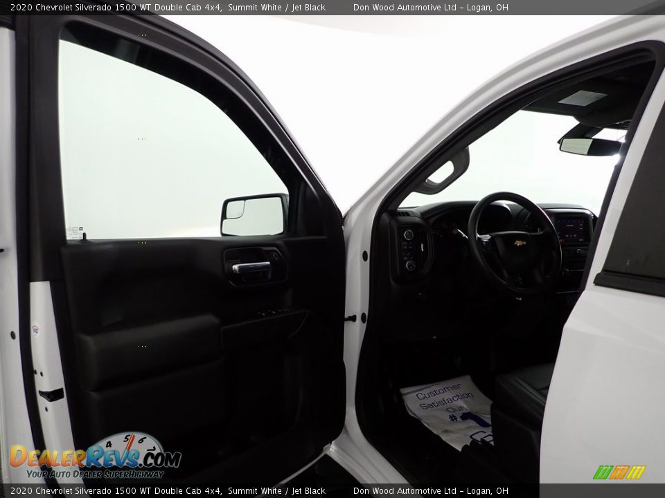 2020 Chevrolet Silverado 1500 WT Double Cab 4x4 Summit White / Jet Black Photo #10