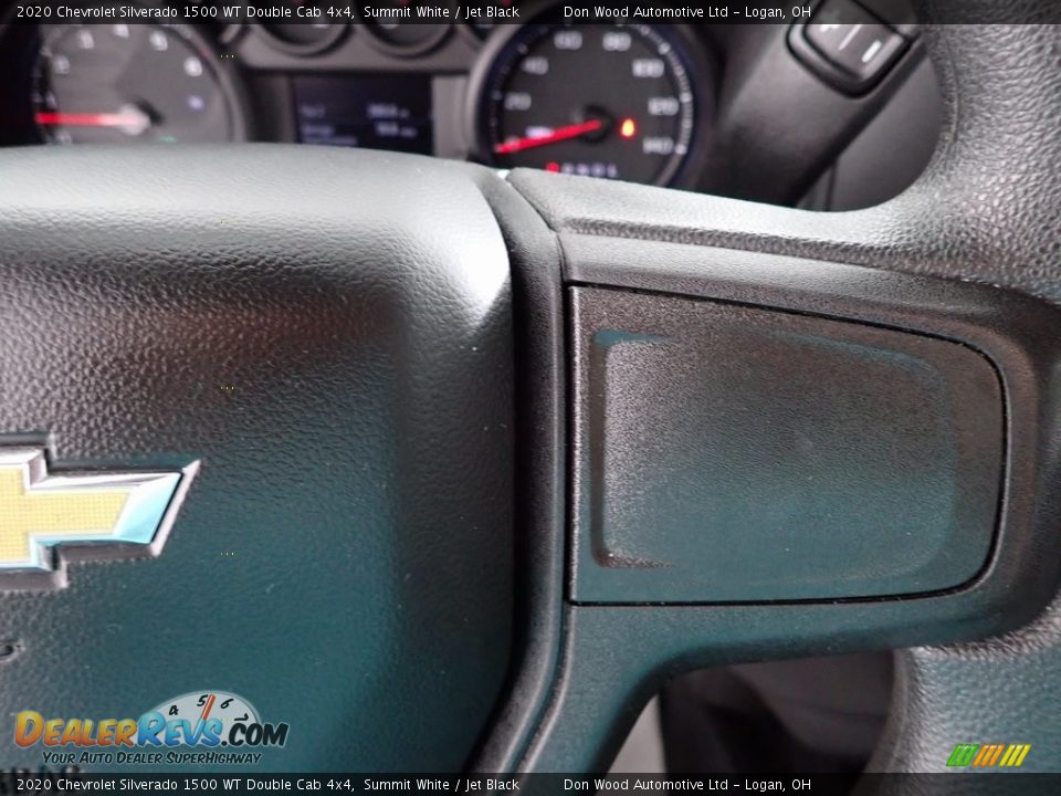 2020 Chevrolet Silverado 1500 WT Double Cab 4x4 Summit White / Jet Black Photo #15