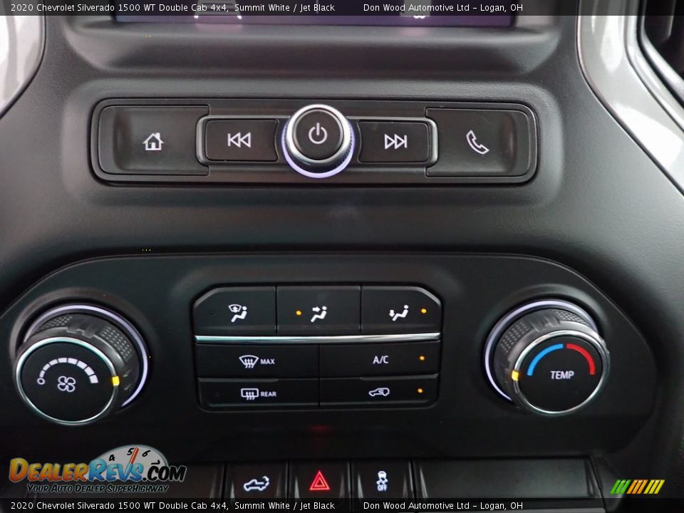 2020 Chevrolet Silverado 1500 WT Double Cab 4x4 Summit White / Jet Black Photo #17