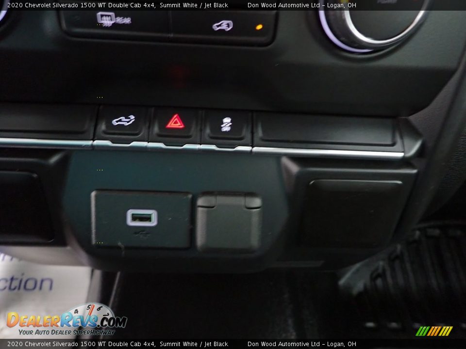 2020 Chevrolet Silverado 1500 WT Double Cab 4x4 Summit White / Jet Black Photo #18