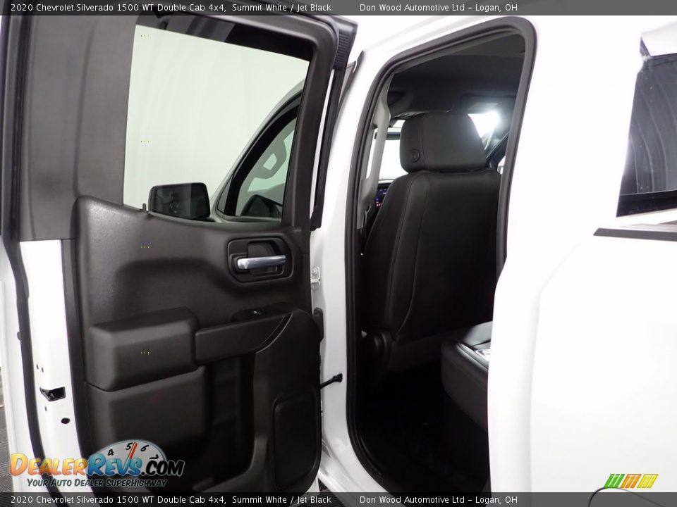 2020 Chevrolet Silverado 1500 WT Double Cab 4x4 Summit White / Jet Black Photo #21