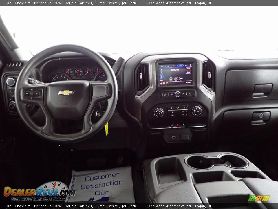 2020 Chevrolet Silverado 1500 WT Double Cab 4x4 Summit White / Jet Black Photo #23