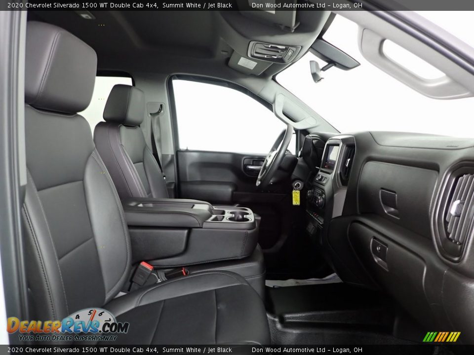 2020 Chevrolet Silverado 1500 WT Double Cab 4x4 Summit White / Jet Black Photo #25
