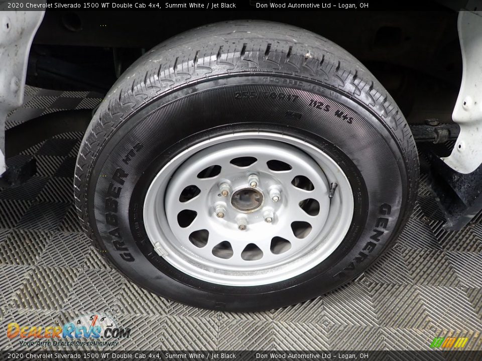 2020 Chevrolet Silverado 1500 WT Double Cab 4x4 Summit White / Jet Black Photo #28