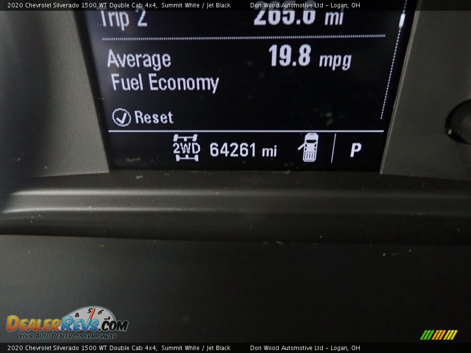 2020 Chevrolet Silverado 1500 WT Double Cab 4x4 Summit White / Jet Black Photo #29