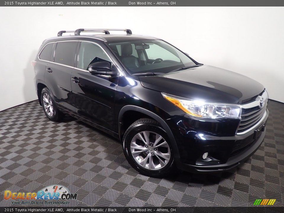 2015 Toyota Highlander XLE AWD Attitude Black Metallic / Black Photo #5