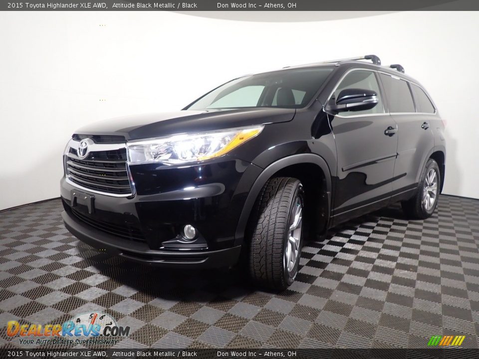 2015 Toyota Highlander XLE AWD Attitude Black Metallic / Black Photo #9