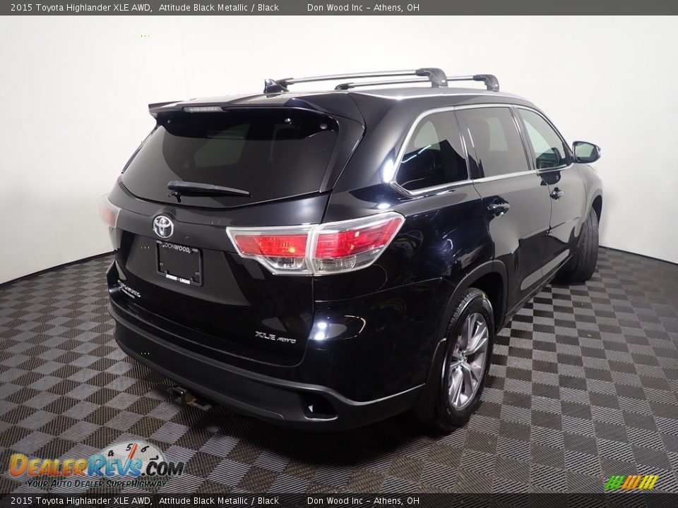 2015 Toyota Highlander XLE AWD Attitude Black Metallic / Black Photo #18