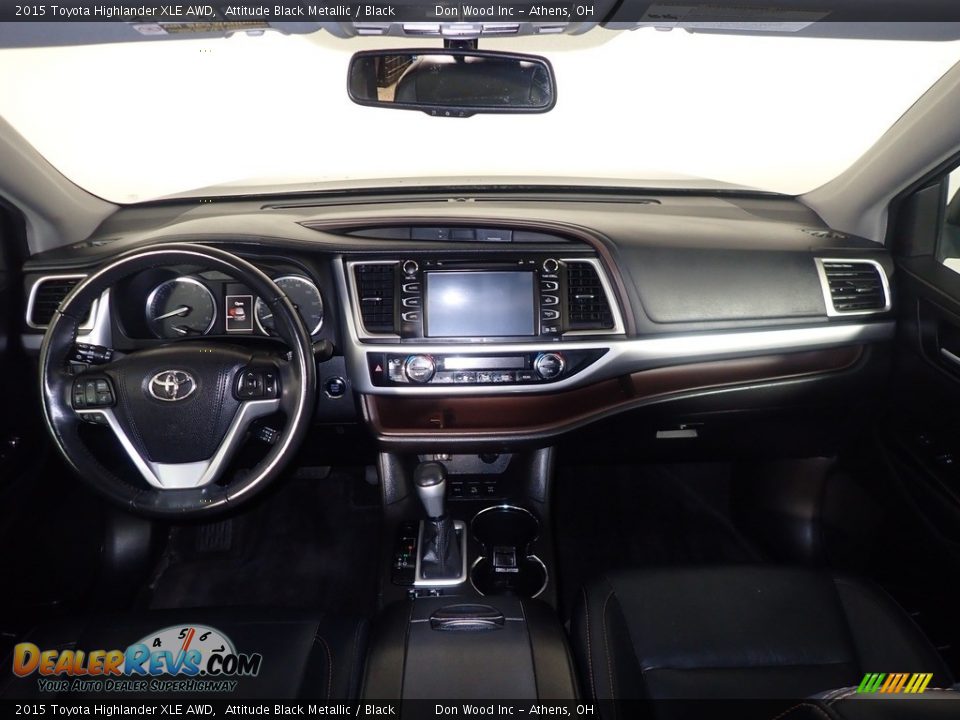 2015 Toyota Highlander XLE AWD Attitude Black Metallic / Black Photo #23