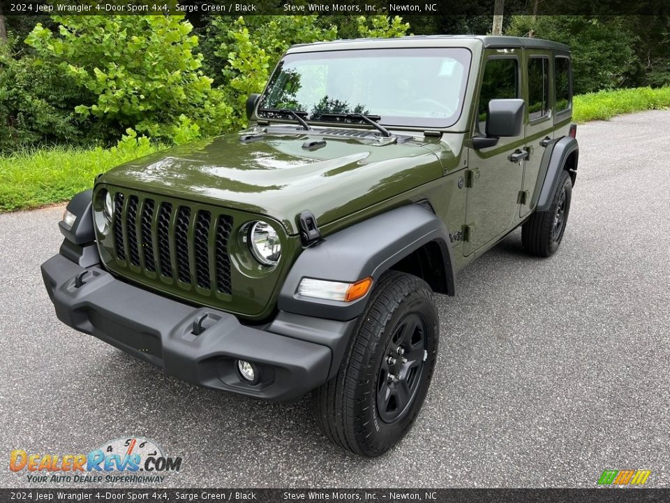 2024 Jeep Wrangler 4-Door Sport 4x4 Sarge Green / Black Photo #2