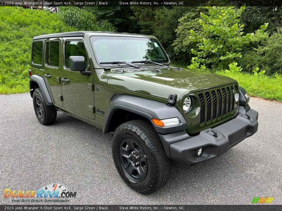 Front 3/4 View of 2024 Jeep Wrangler 4-Door Sport 4x4 Photo #4