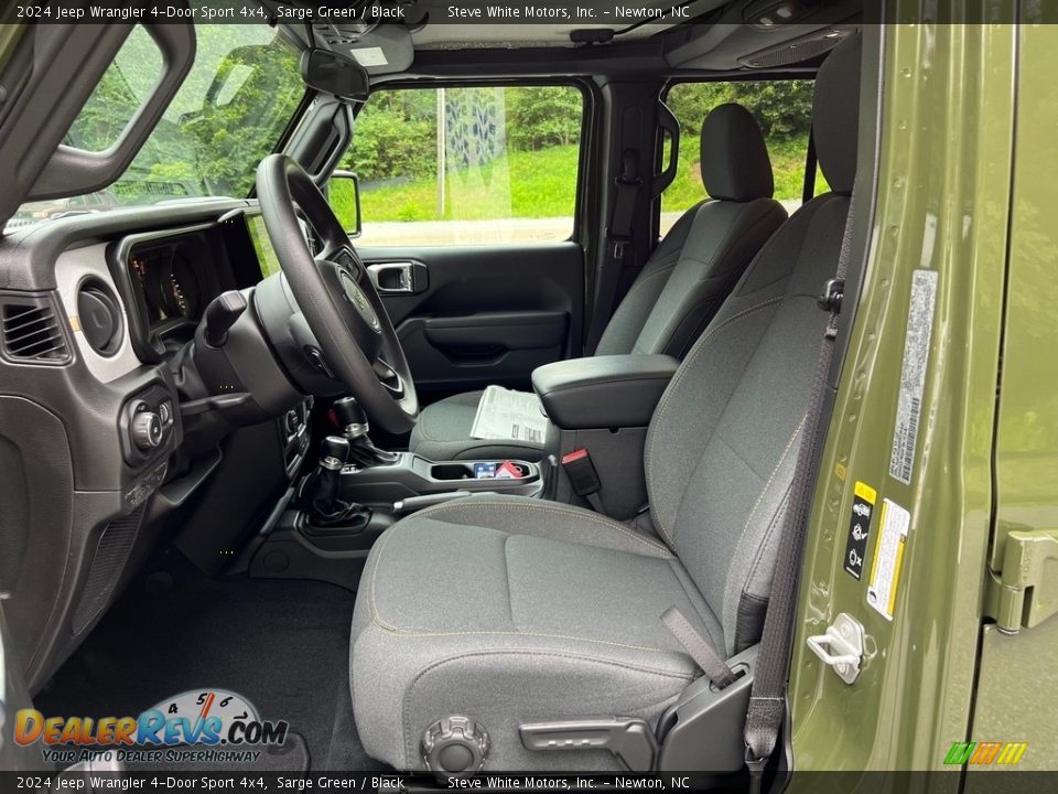 Front Seat of 2024 Jeep Wrangler 4-Door Sport 4x4 Photo #9