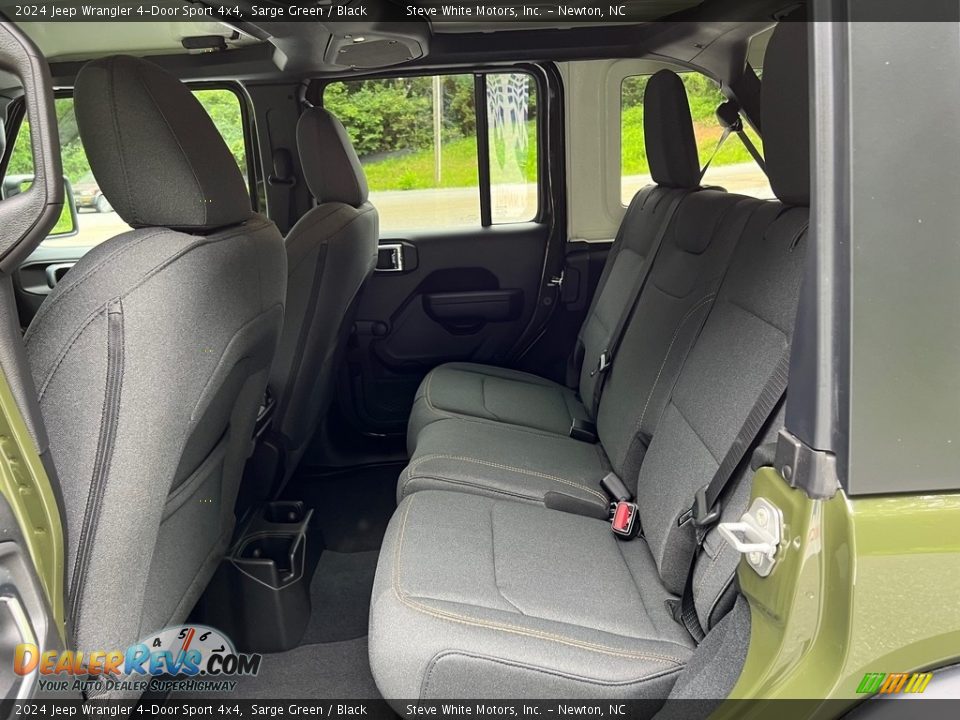Rear Seat of 2024 Jeep Wrangler 4-Door Sport 4x4 Photo #11