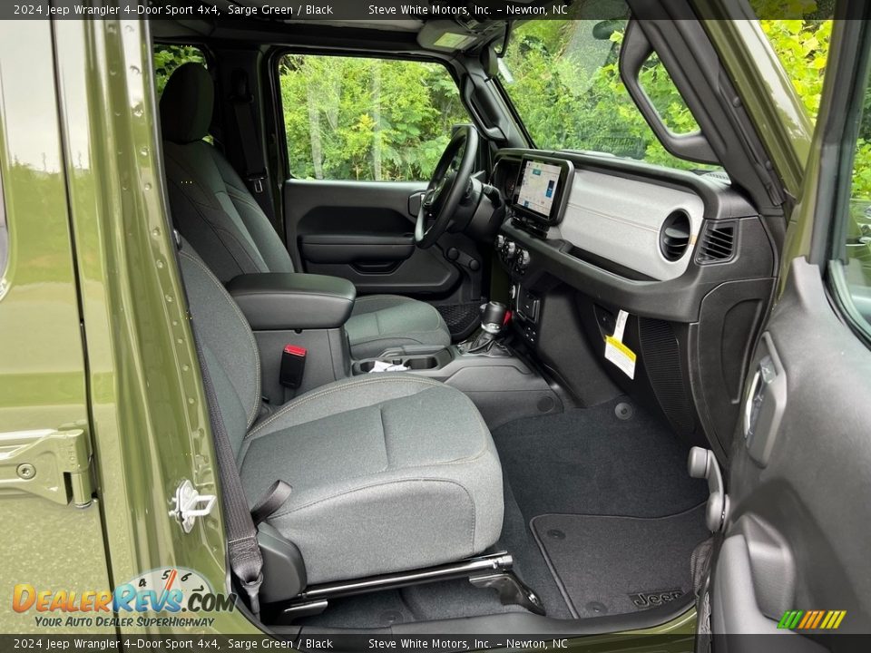 Front Seat of 2024 Jeep Wrangler 4-Door Sport 4x4 Photo #15