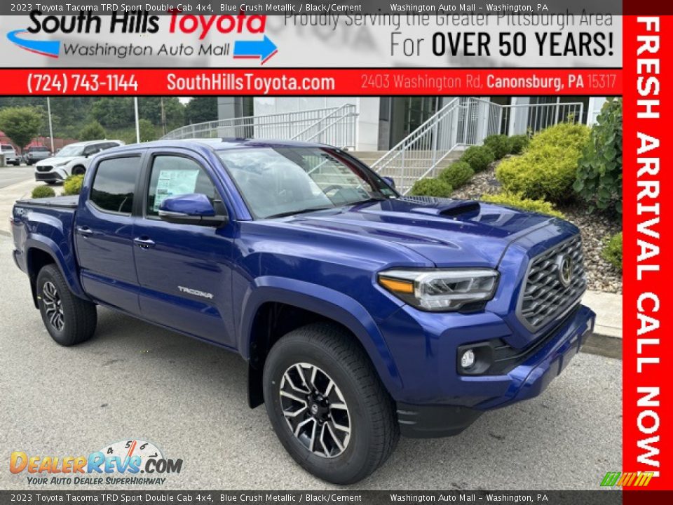 2023 Toyota Tacoma TRD Sport Double Cab 4x4 Blue Crush Metallic / Black/Cement Photo #1