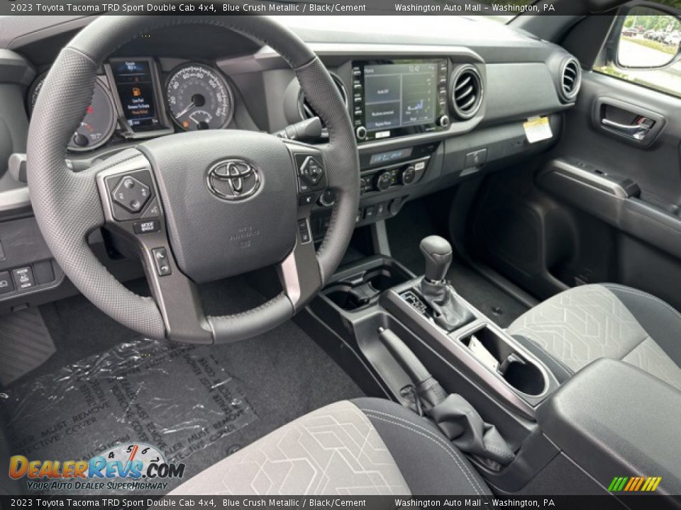 Black/Cement Interior - 2023 Toyota Tacoma TRD Sport Double Cab 4x4 Photo #3