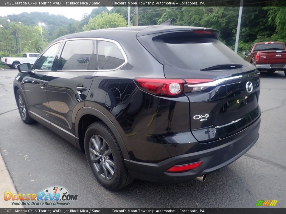 2021 Mazda CX-9 Touring AWD Jet Black Mica / Sand Photo #5