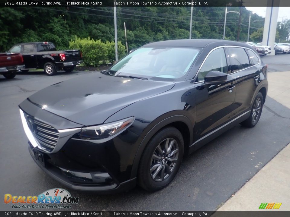 2021 Mazda CX-9 Touring AWD Jet Black Mica / Sand Photo #7