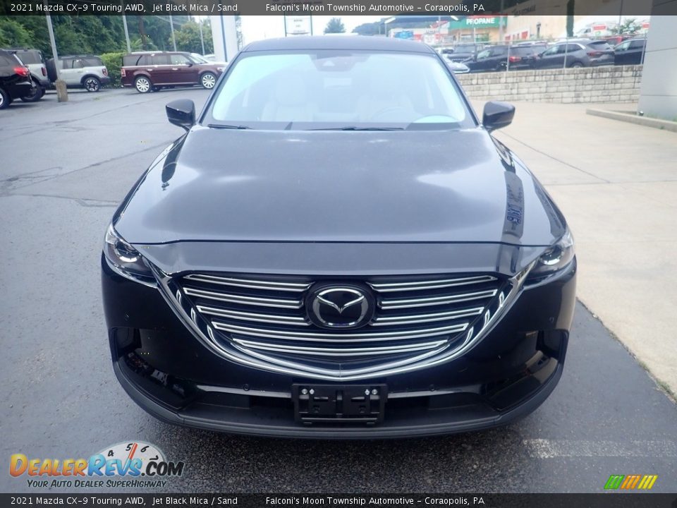 2021 Mazda CX-9 Touring AWD Jet Black Mica / Sand Photo #8