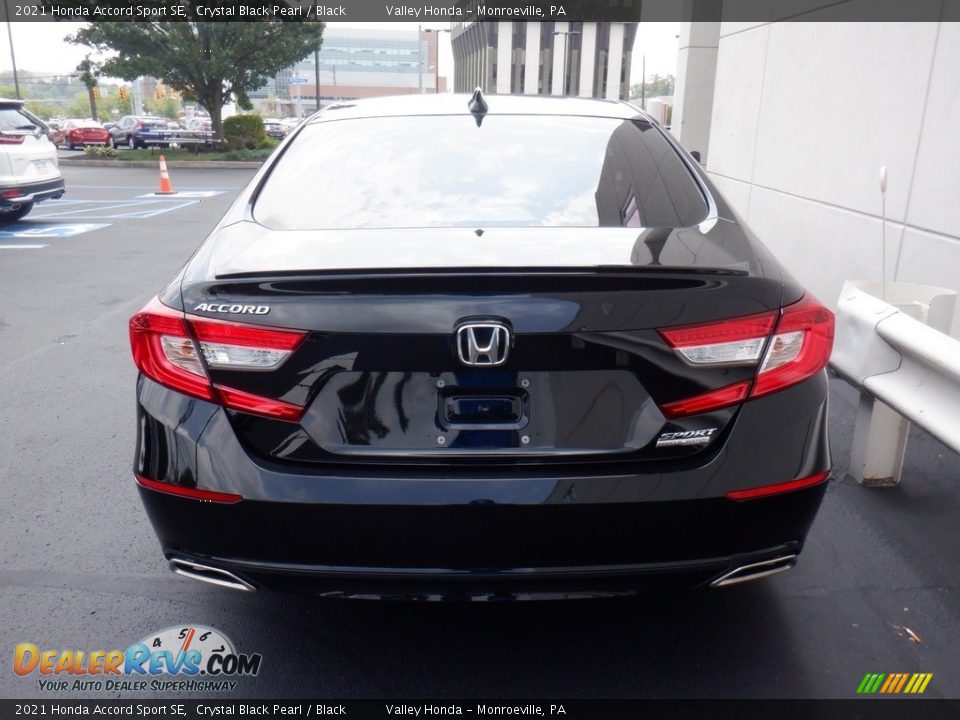 2021 Honda Accord Sport SE Crystal Black Pearl / Black Photo #8