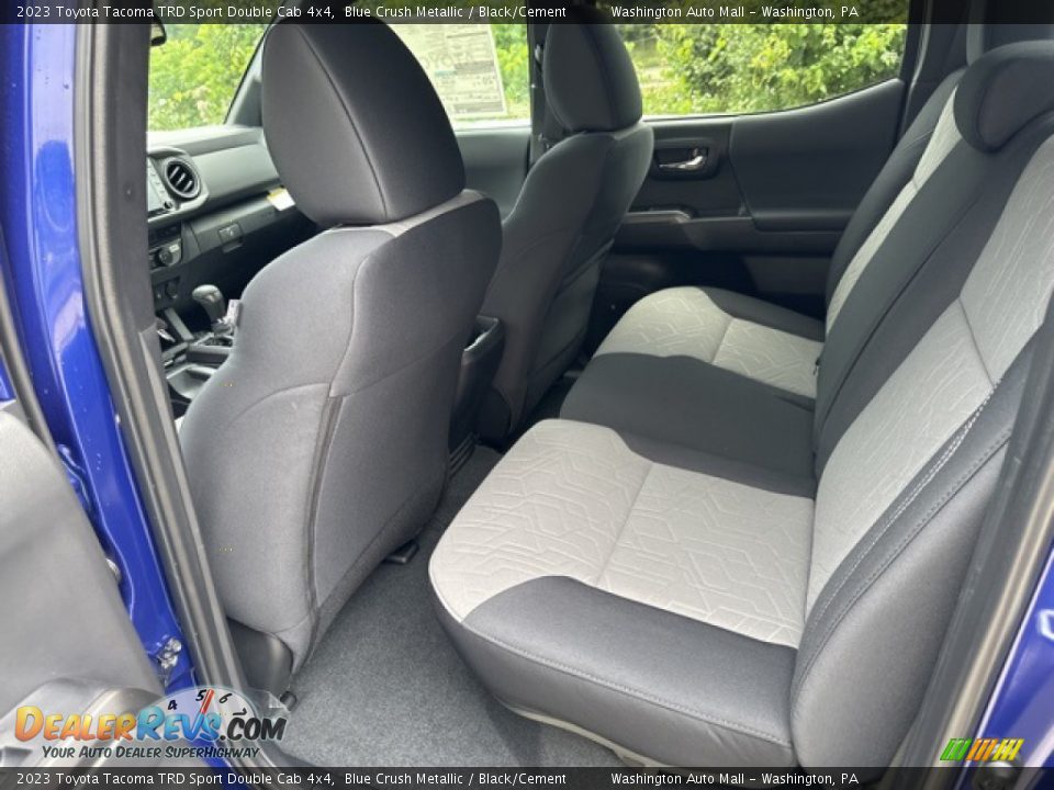 Rear Seat of 2023 Toyota Tacoma TRD Sport Double Cab 4x4 Photo #16