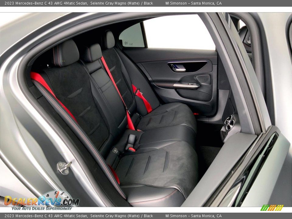 Rear Seat of 2023 Mercedes-Benz C 43 AMG 4Matic Sedan Photo #19