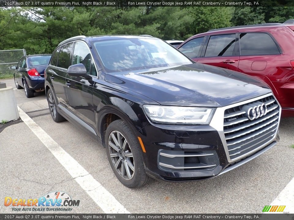 2017 Audi Q7 3.0T quattro Premium Plus Night Black / Black Photo #3