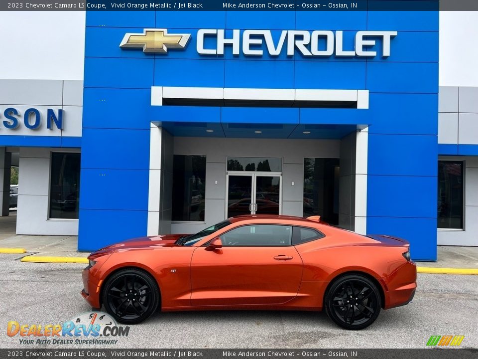 Vivid Orange Metallic 2023 Chevrolet Camaro LS Coupe Photo #1