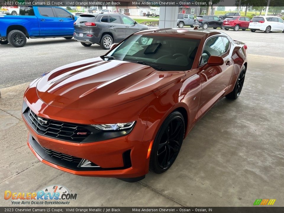 2023 Chevrolet Camaro LS Coupe Vivid Orange Metallic / Jet Black Photo #2