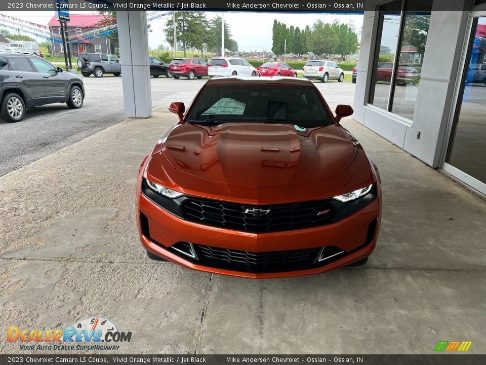 2023 Chevrolet Camaro LS Coupe Vivid Orange Metallic / Jet Black Photo #3