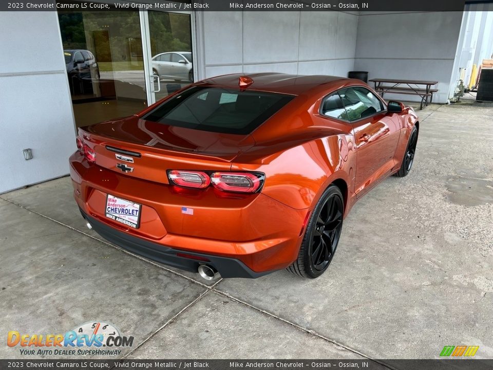 2023 Chevrolet Camaro LS Coupe Vivid Orange Metallic / Jet Black Photo #7