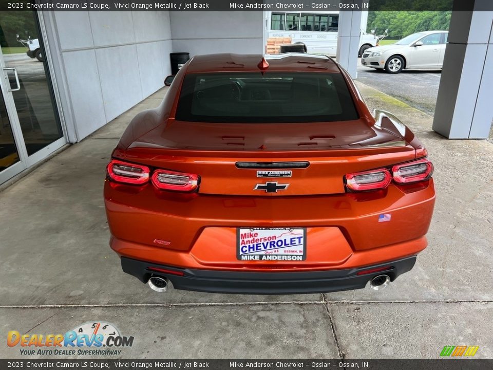 2023 Chevrolet Camaro LS Coupe Vivid Orange Metallic / Jet Black Photo #8