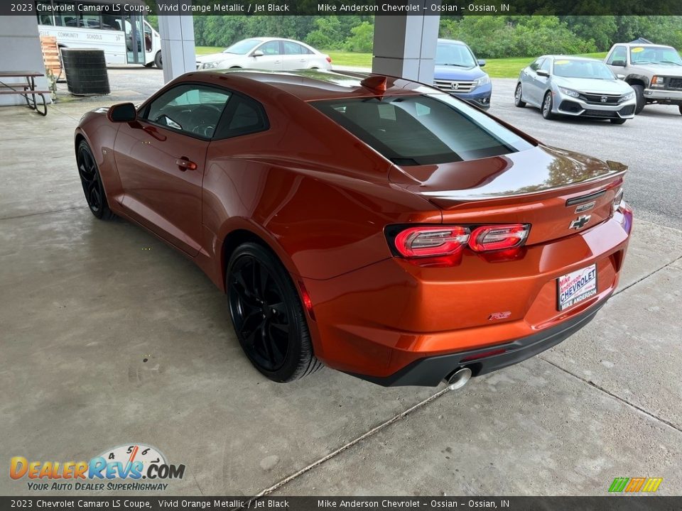 2023 Chevrolet Camaro LS Coupe Vivid Orange Metallic / Jet Black Photo #10