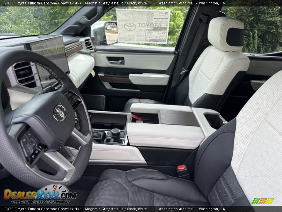Black/White Interior - 2023 Toyota Tundra Capstone CrewMax 4x4 Photo #4