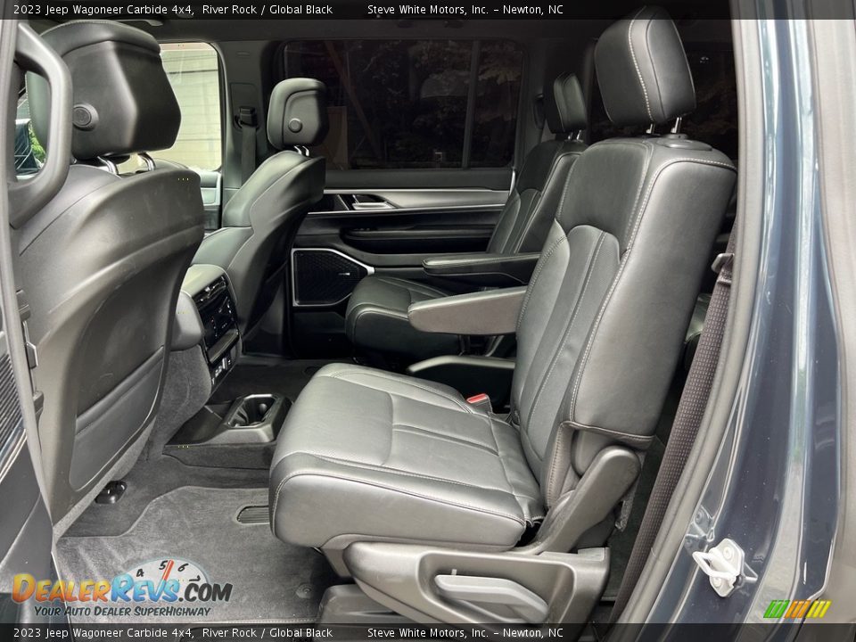 Rear Seat of 2023 Jeep Wagoneer Carbide 4x4 Photo #16