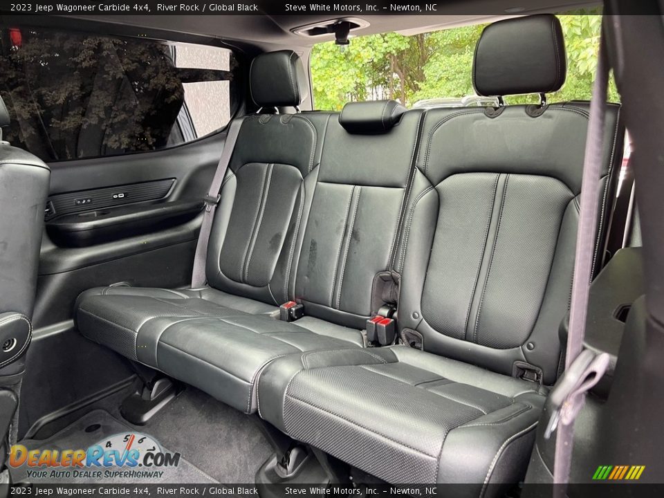 Rear Seat of 2023 Jeep Wagoneer Carbide 4x4 Photo #17