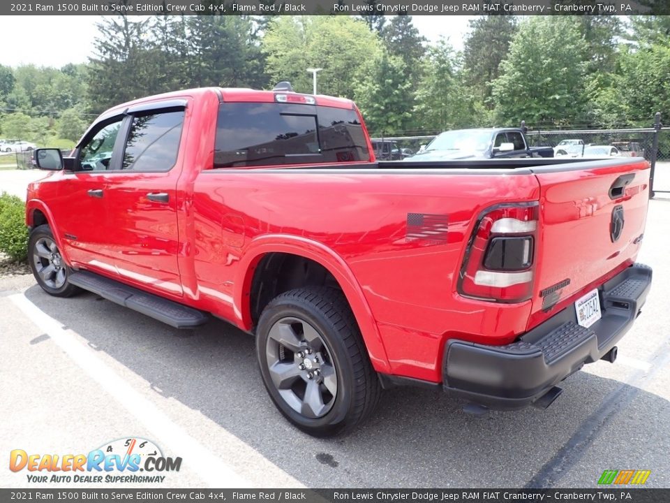 2021 Ram 1500 Built to Serve Edition Crew Cab 4x4 Flame Red / Black Photo #3