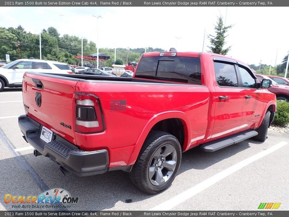 2021 Ram 1500 Built to Serve Edition Crew Cab 4x4 Flame Red / Black Photo #4