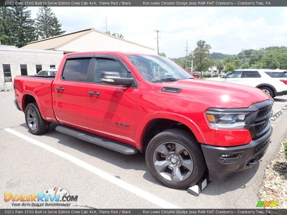 2021 Ram 1500 Built to Serve Edition Crew Cab 4x4 Flame Red / Black Photo #5