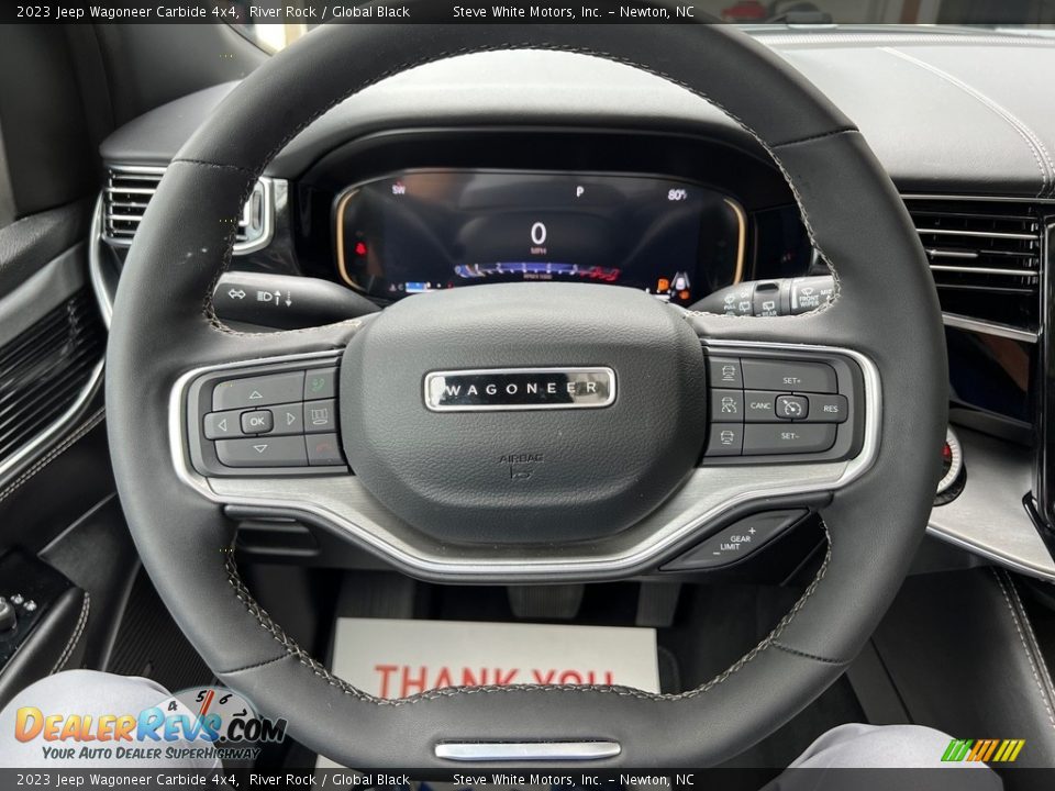 2023 Jeep Wagoneer Carbide 4x4 Steering Wheel Photo #25
