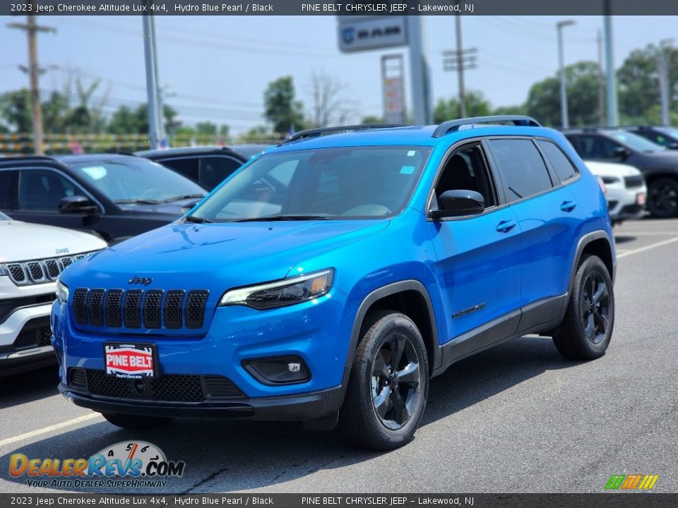 2023 Jeep Cherokee Altitude Lux 4x4 Hydro Blue Pearl / Black Photo #1