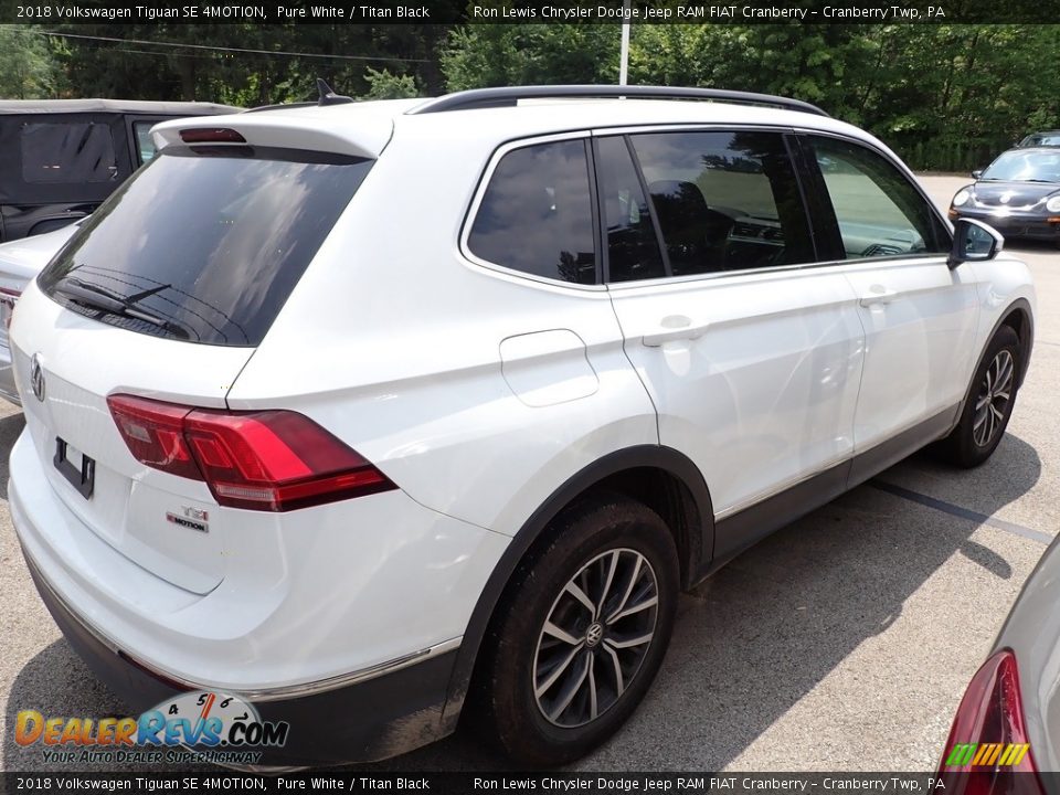 2018 Volkswagen Tiguan SE 4MOTION Pure White / Titan Black Photo #4