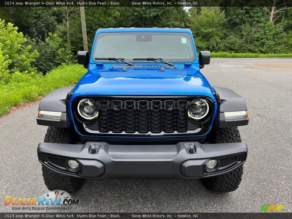 2024 Jeep Wrangler 4-Door Willys 4x4 Hydro Blue Pearl / Black Photo #3