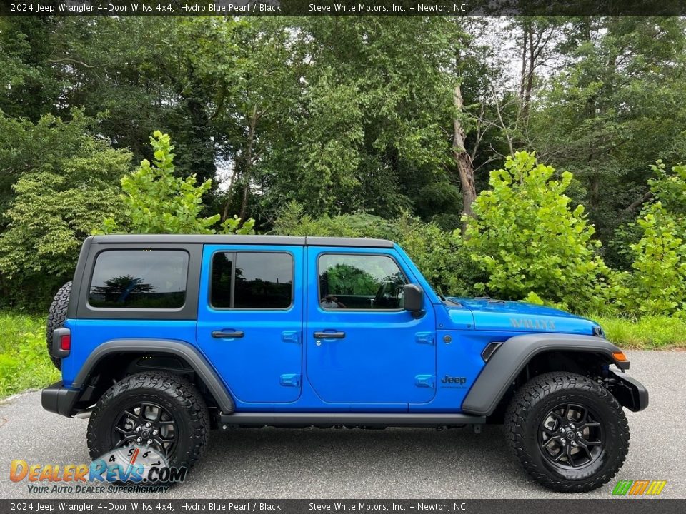 Hydro Blue Pearl 2024 Jeep Wrangler 4-Door Willys 4x4 Photo #5