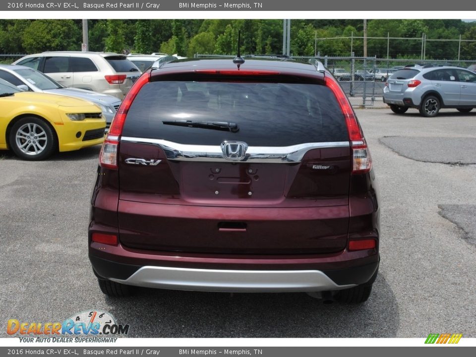 2016 Honda CR-V EX-L Basque Red Pearl II / Gray Photo #4