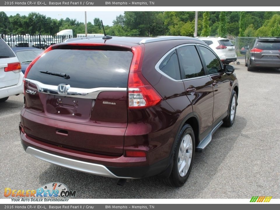 2016 Honda CR-V EX-L Basque Red Pearl II / Gray Photo #5