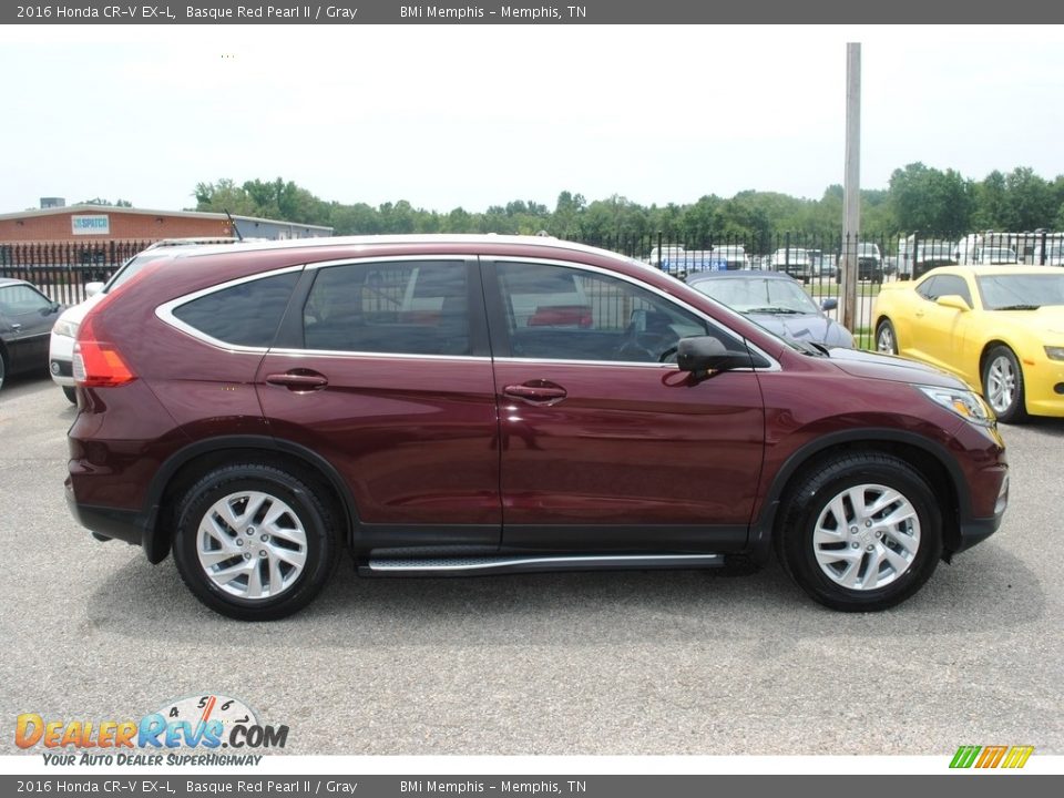 2016 Honda CR-V EX-L Basque Red Pearl II / Gray Photo #6